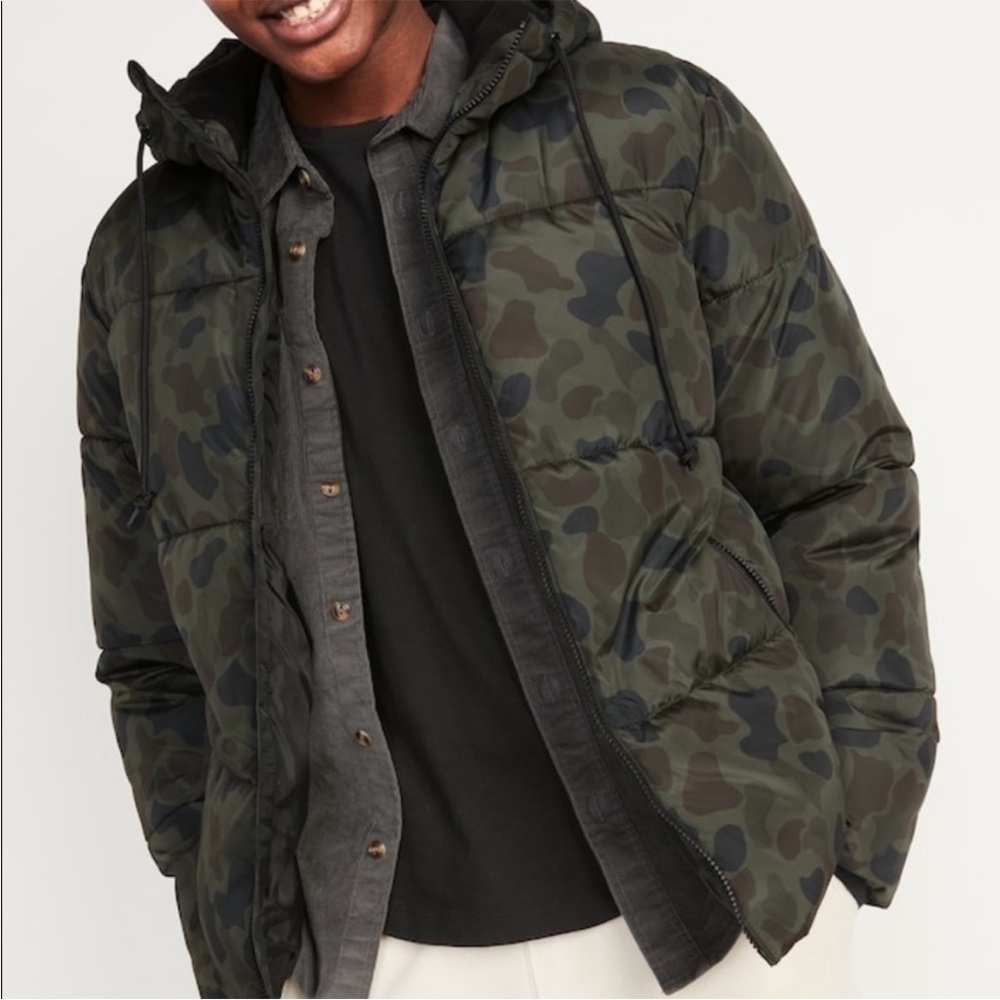 Old Navy Active Go-H20 Water-Resistant Hooded Puffer Winter Jacket - Picture 13 of 15